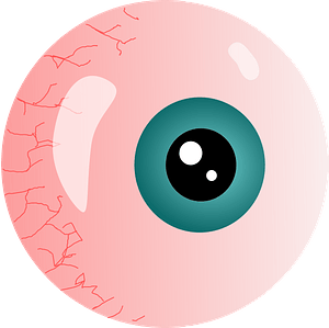 Eyeball with Green Iris
