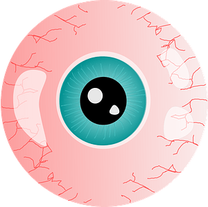 Eyeball with Green Iris