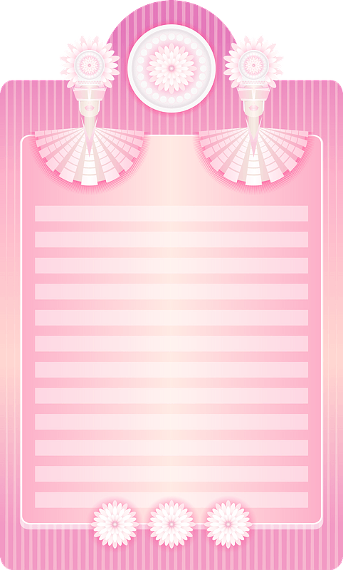 Fancy Writing Paper - Pink Stationery