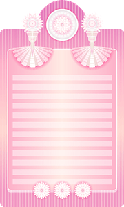Fancy Writing Paper - Pink Stationery