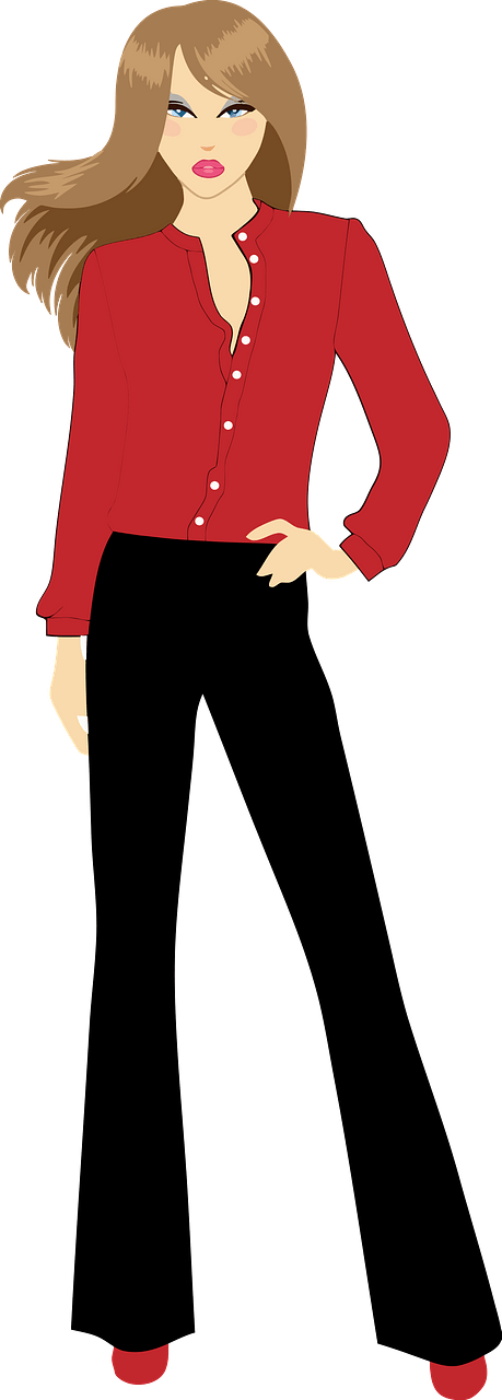 Fashion Woman with Hand on Hip