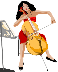 Female Cello Player