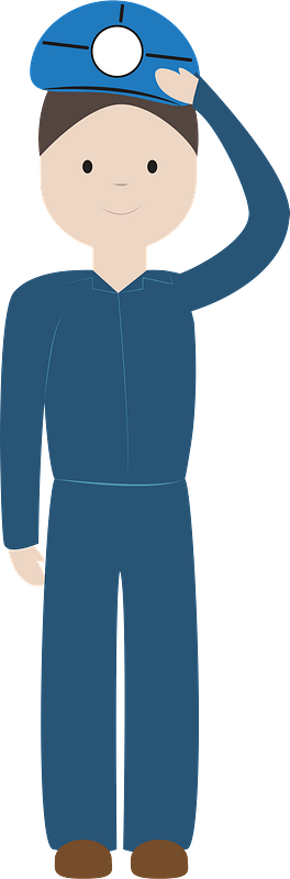 Female Engineer Saluting