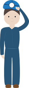 Female Engineer Saluting