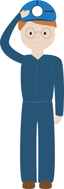 Female Engineer with Headlamp