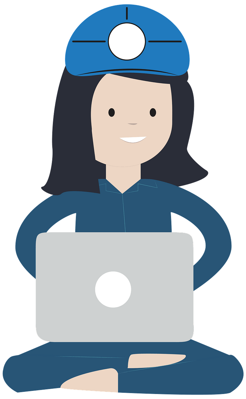 Female Engineer Working on a Laptop