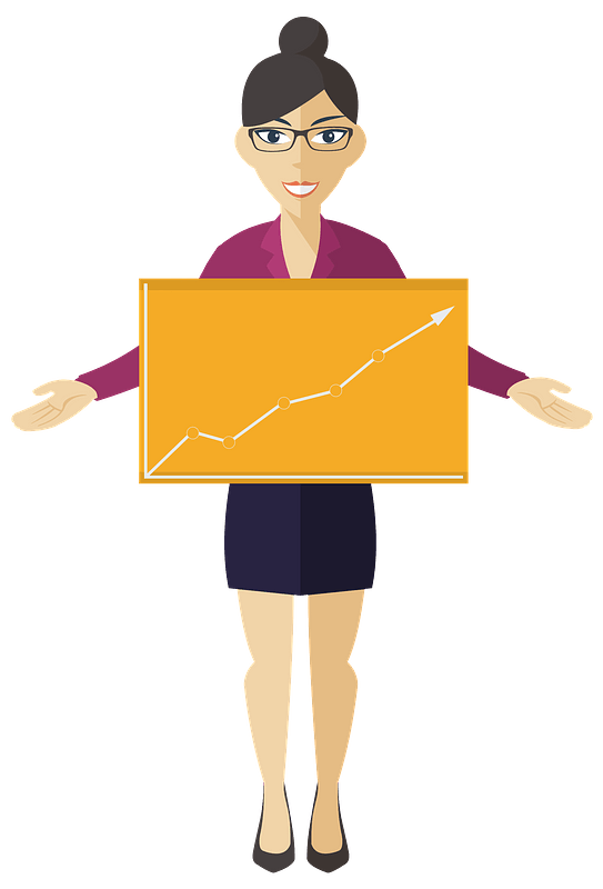 Flat Shaded Business Woman 3