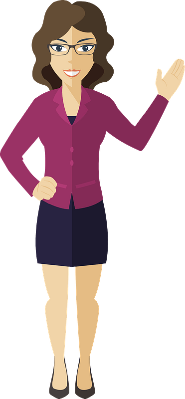 Flat Shaded Business Woman