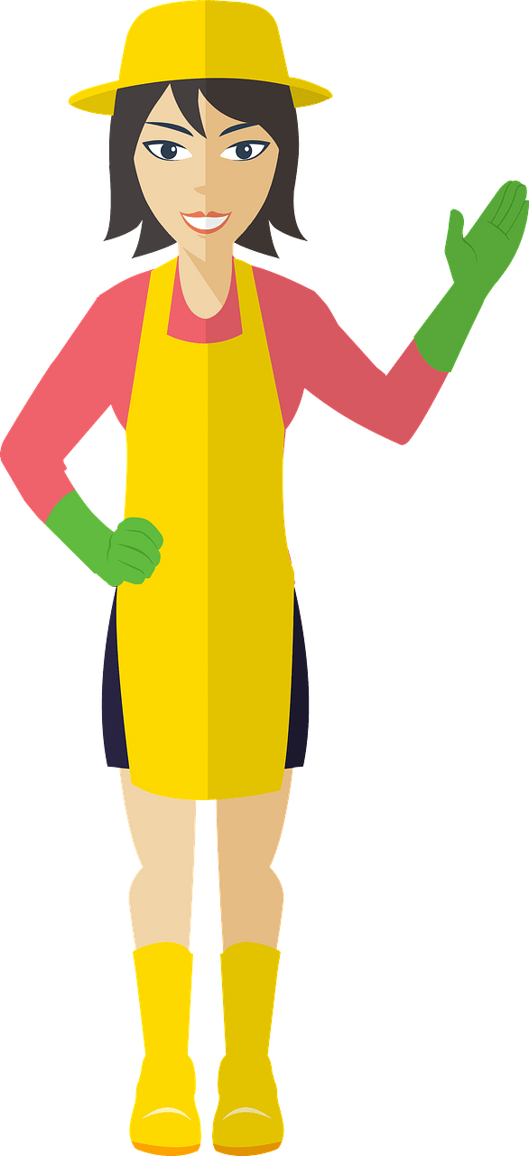 Flat Shaded Fashion Woman