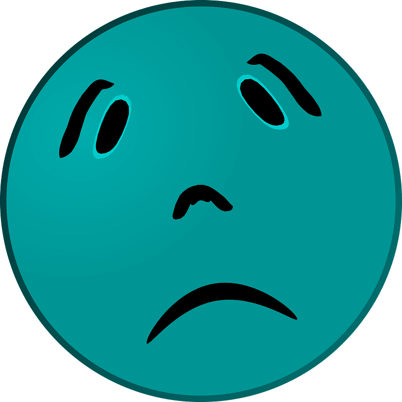 Green Smiley with a Frown