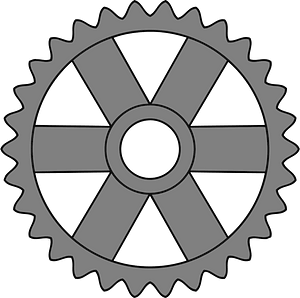 Gears - Center Wide Spokes, Teeth 30