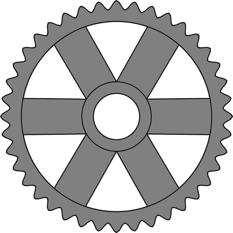 Gears - Center Wide Spokes, Teeth 40