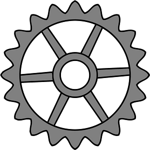 Gears - Center Narrow Spokes, Teeth 20