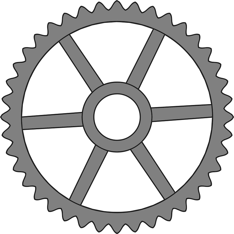 Gears - Center Narrow Spokes, Teeth 40