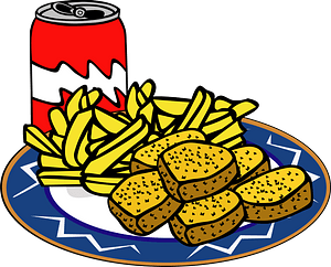 Fast Food, Menu, Sample Chicken Nuggets Meal