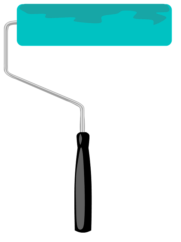 Paint Roller, Border, and Banner