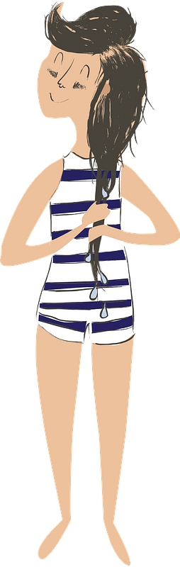 Girl in Bathing Suit