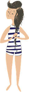 Girl in Bathing Suit