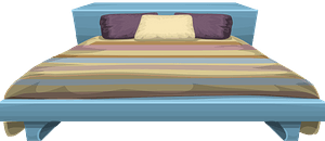 Glitch Simplified Bed Stripy