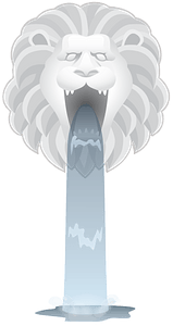 Glitch Simplified Lions Head Fountain