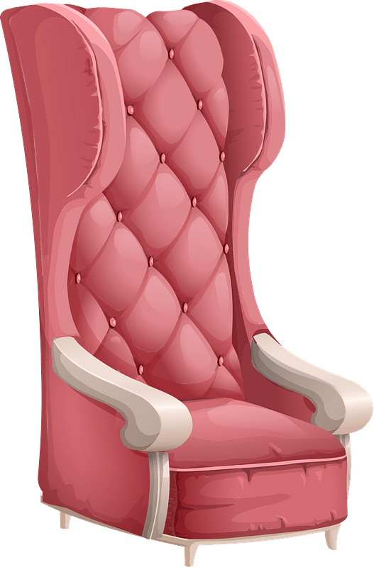 Glitch Simplified Pink Cushy Chair