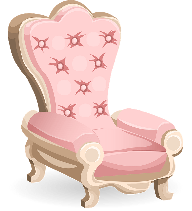 Glitch Simplified Pink Royal Chair