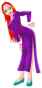 Happy Anime Woman
