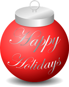Happy Holidays Ornament