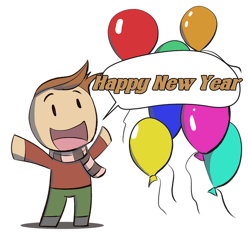 Happy New Year Man