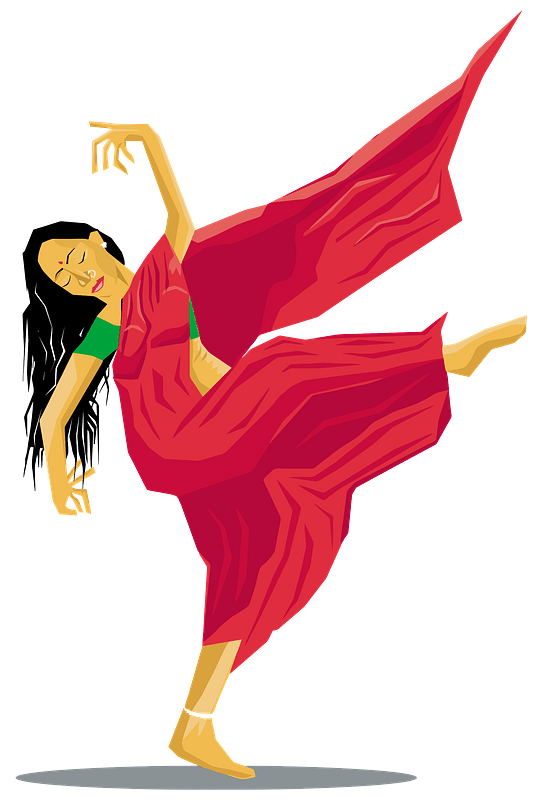 Indian Lady Dancing