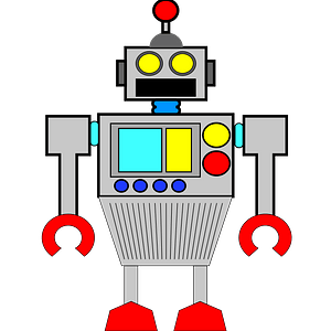 Robot - Gray Face and Body