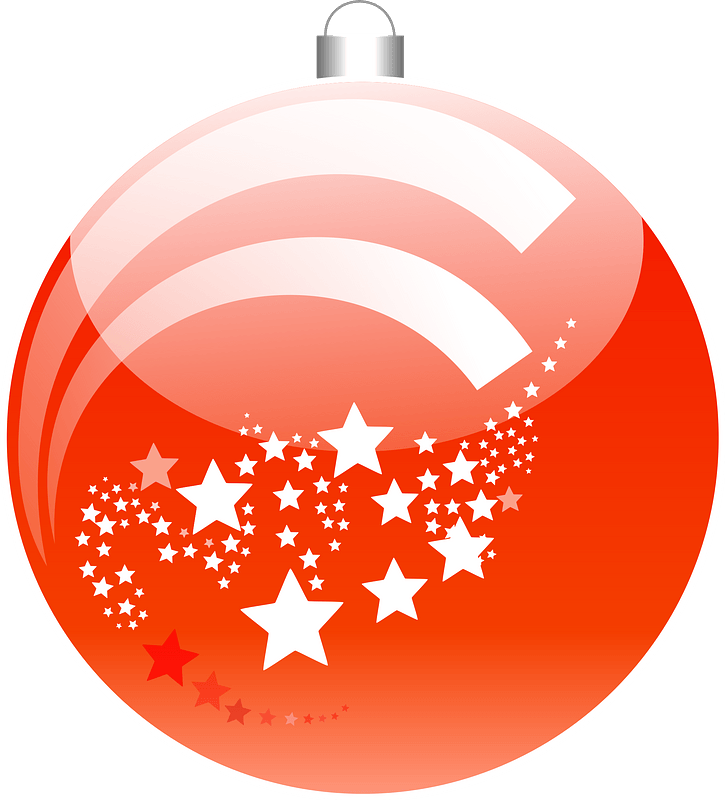 New Year's Ball - Red Ornament