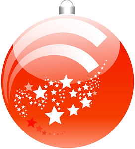 New Year's Ball - Red Ornament