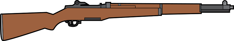 M1 Garand Rifle - Free vector clipart images on creazilla.com