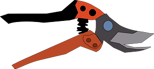 Red Handled Garden Scissors