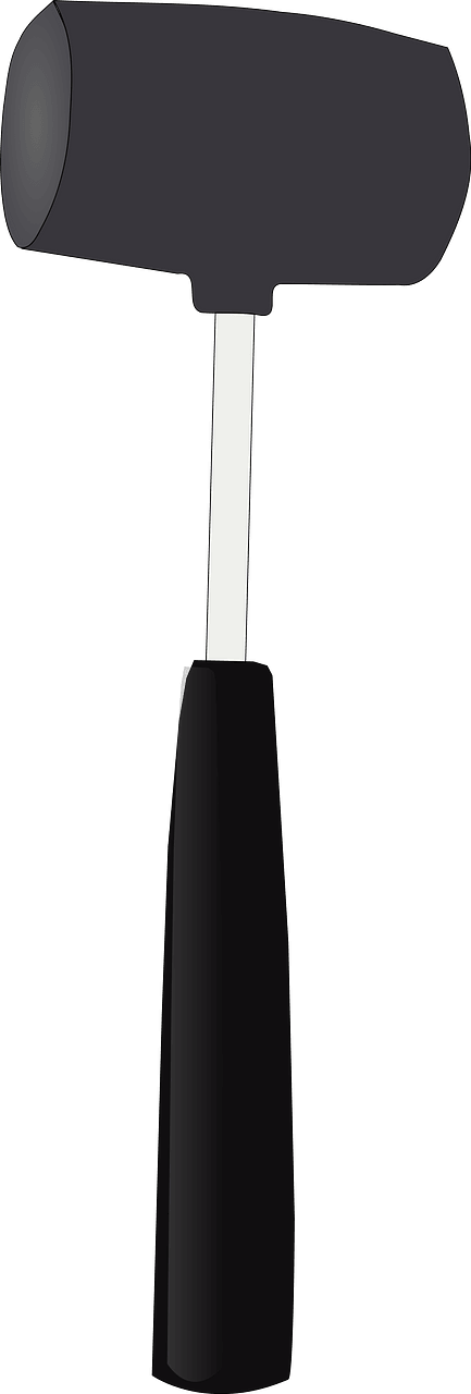 Rubber Mallet - Black and White