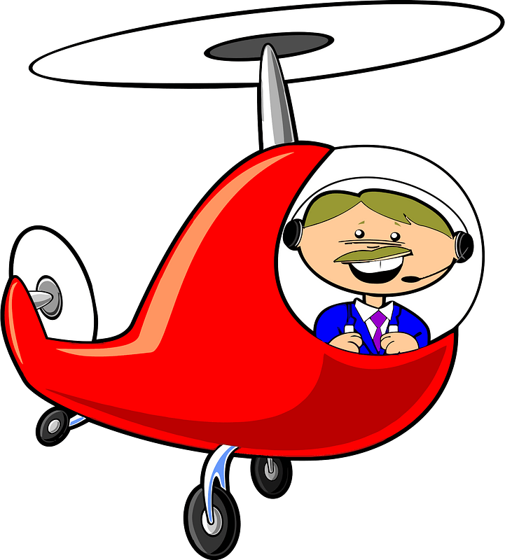 Man in Helicopter