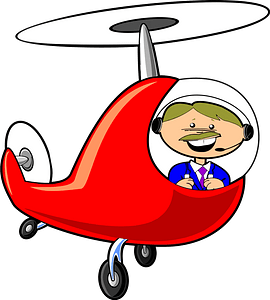 Man in Helicopter