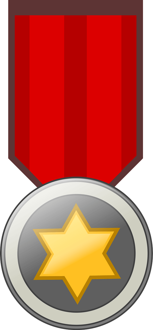 Medal Star and Red Ribbon
