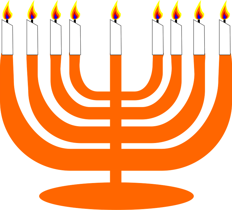 Simple Menorah for Hanukkah
