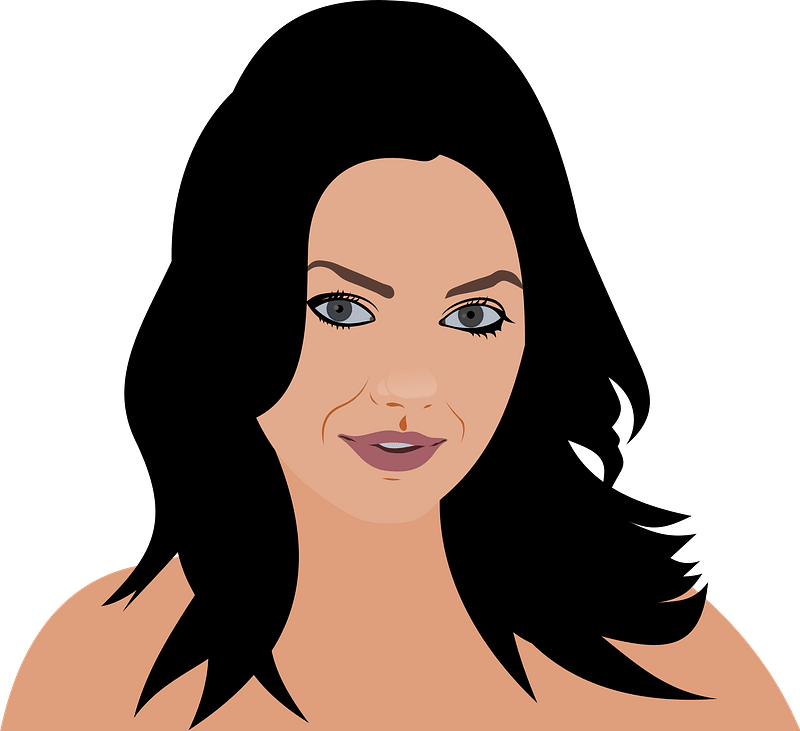 Mila Kunis - Free vector clipart images on creazilla.com