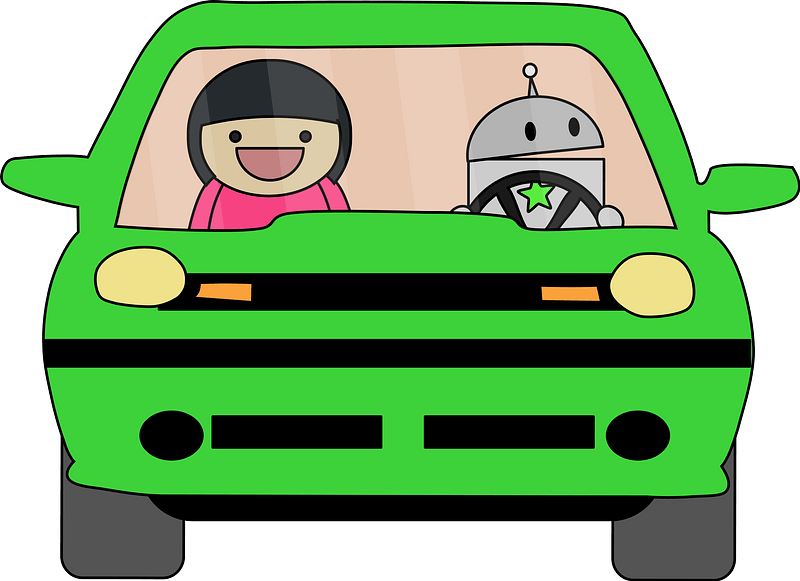 Neon Green Car 