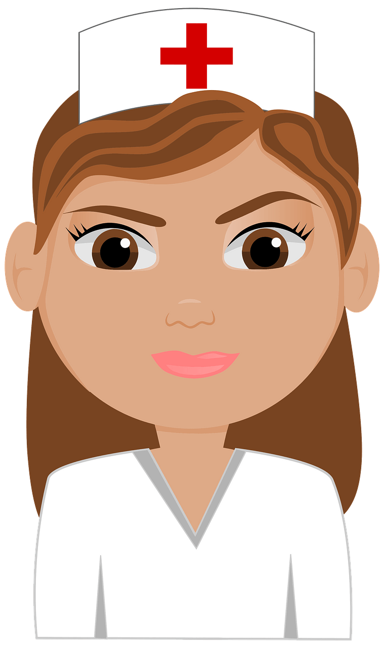 Brown Haired Nurse Avatar