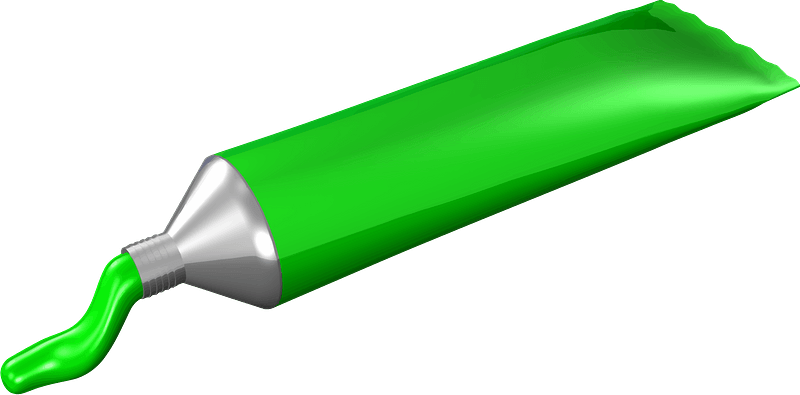 Green Paint Tube