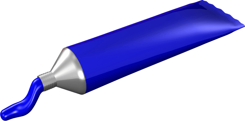 Blue Paint Tube