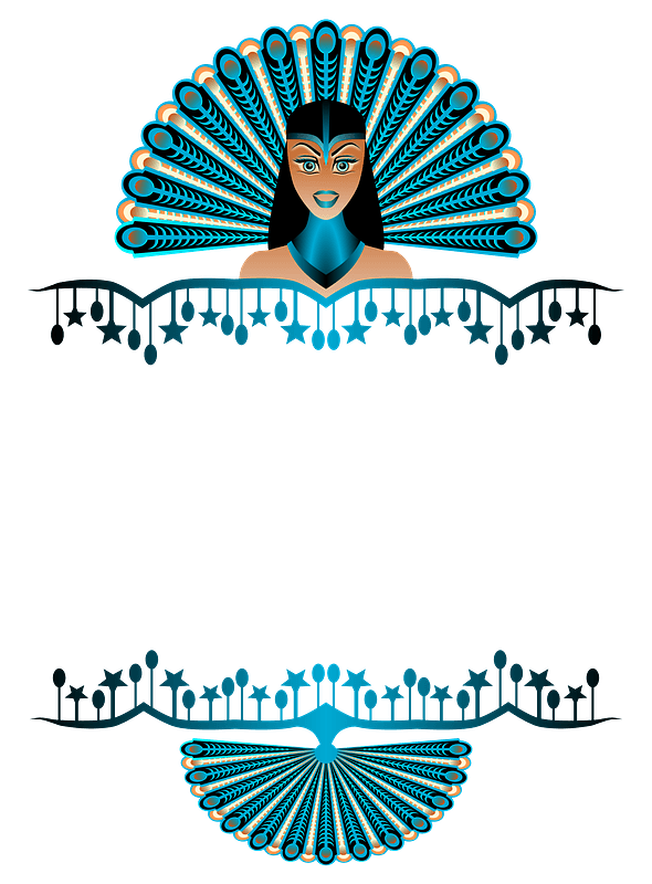 Peacock Girl Border