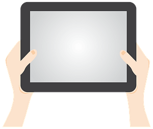 Person Holding Tablet