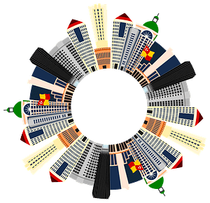 Petaling Jaya Malaysia Cityscape Radial