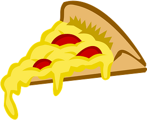Pizza Slice in Tango Colors