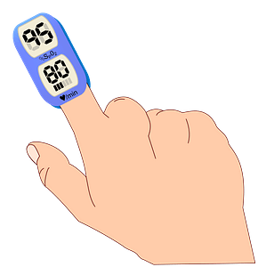 Pulse Oximeter on a Finger